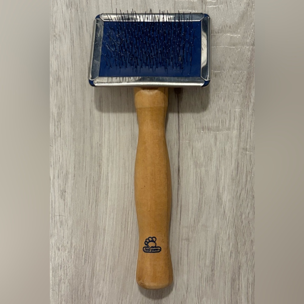 Dog Slicker Brush for Shedding & Grooming Long Haired Small Teacup Dogs